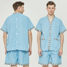 一次性黄龙浴服浴衣汗蒸服SPA桑拿服男女款通用足浴洗浴纯棉衣服