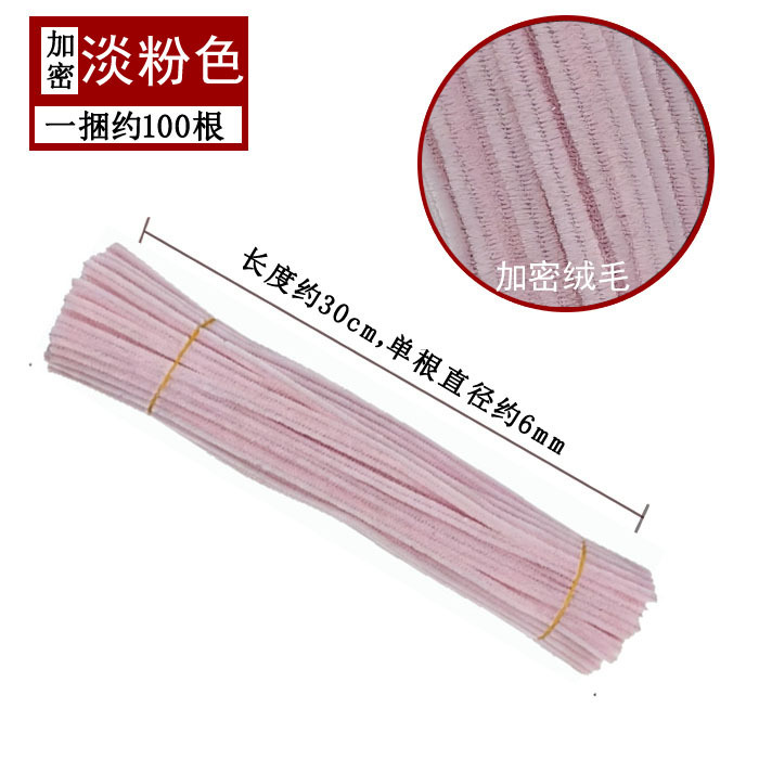 Varillas de felpa encriptadas de 42 colores, tiras para raíces de cabello, materiales populares para ramos hechos a mano, fabricante de varillas de felpa.