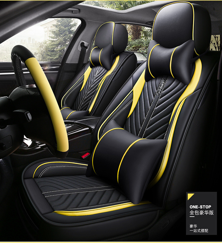 2020 New All-Inclusive Full Leather Cartoon Four-Season Universal Car Seat Cushion Great Wall Gun Haval Big Dog H6M4 Seat Cover