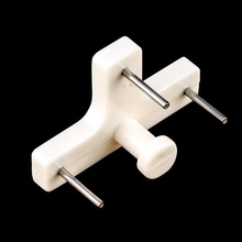 T形卡槽挂3针加长T型挂塑料无痕钉圆孔暗挂横孔板槽眼墙钉隐形挂