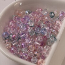 6mm��ɫ͸������������ɢ�鴮����diy�ֹ������������������Ʒ