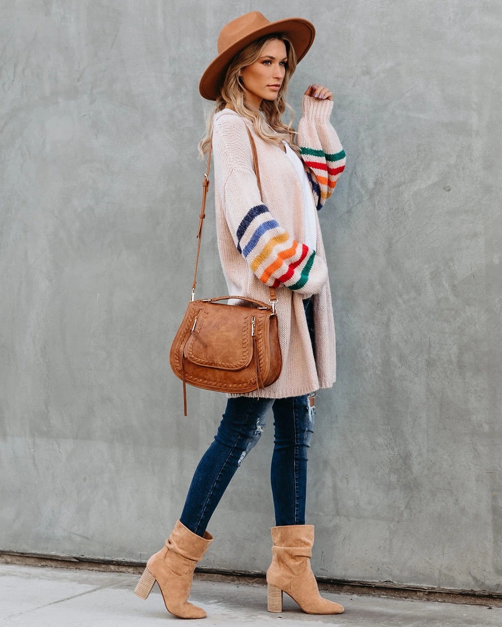 Women's Clothing patchwork loose large size sweater sweater jacket _voghion.com