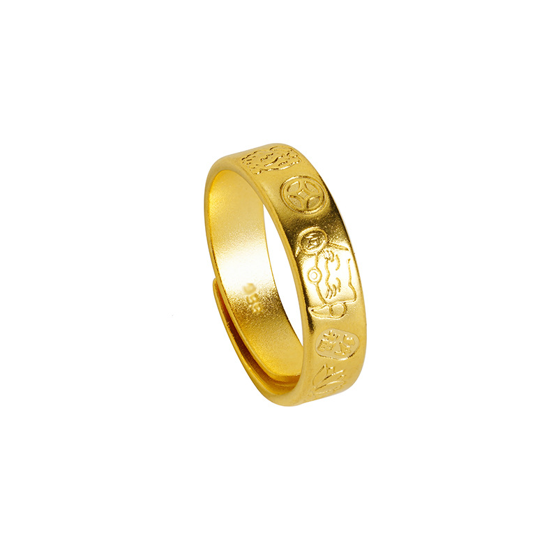 Vietnam Sha Jin Ji Yan Lotus cobre gato lindo anillo Yiwu accesorios fabricantes directamente para joyas de estilo chino