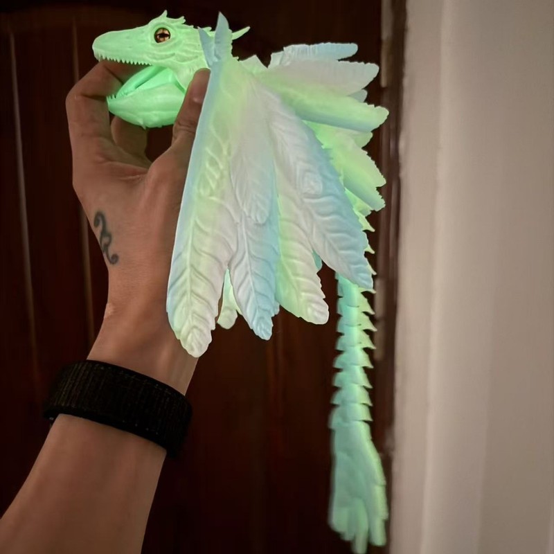3D打印始祖鸟祖龙羽毛飞龙关节可动仿真儿童玩具摆件网红创意跨境|undefined