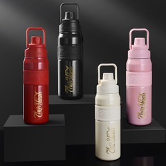 一件代發學生水杯316不鏽鋼保溫杯便攜網紅吸管運動水壺廠家批發