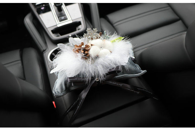 Cottonwood Bamboo Charcoal Car Fragrance Sachet for Odor Removal, Creative and High-End Car Interior Decoration Ornament