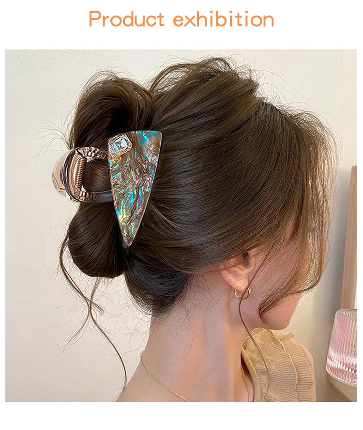 2026 elegante Haarklammer für Frauen, großes Volumen, Haarnadel für den Hinterkopf, mittlere Haarklemme Haiformat, Haarklemme