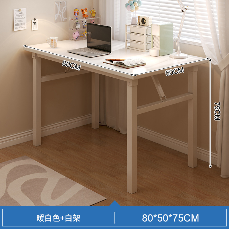 Mesa plegable, dormitorio de niñas, escritorio doméstico, escritorio de computadora simple, tabla rectangular, tabla larga, pequeño escritorio de trabajo image 15