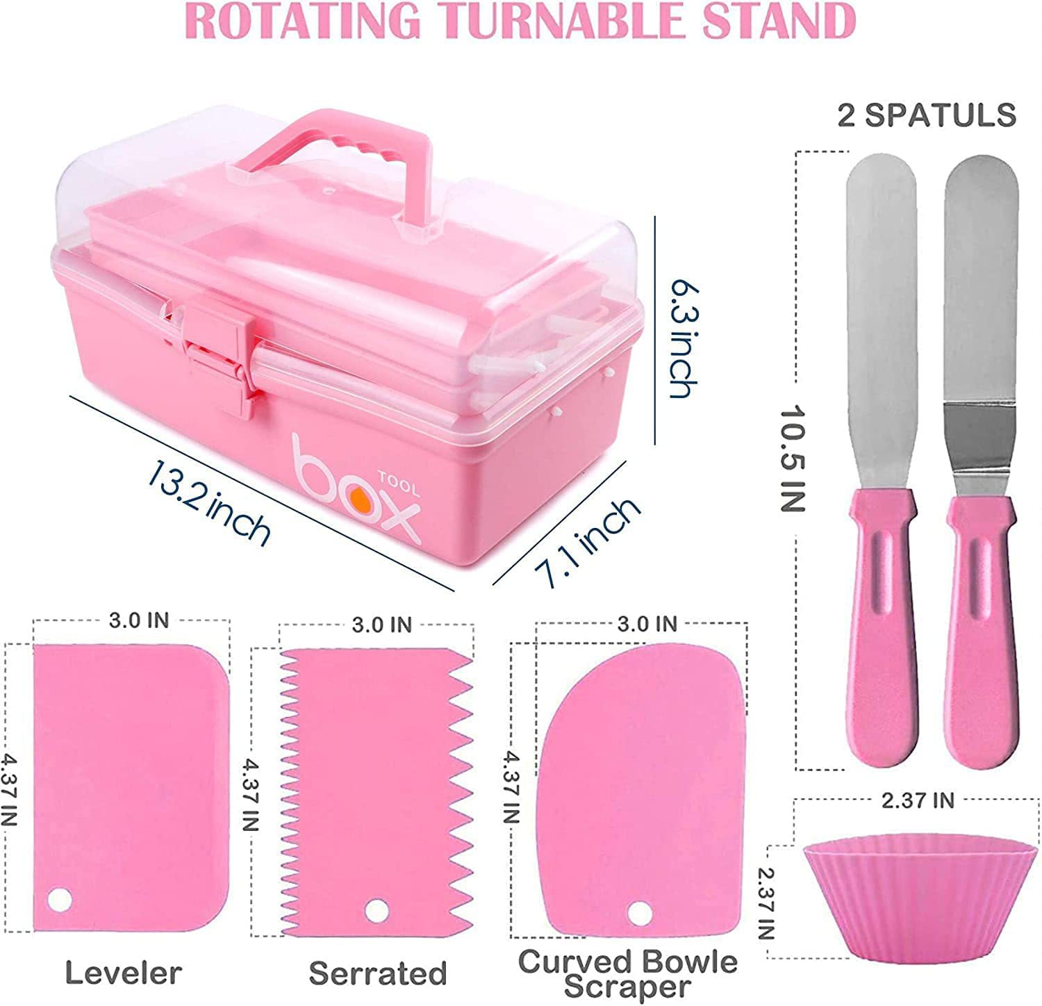 Amazon Venta caliente 337 piezas para hornear pastel suministros decoración de la torta boca decoración bolsa de herramientas para hornear traje