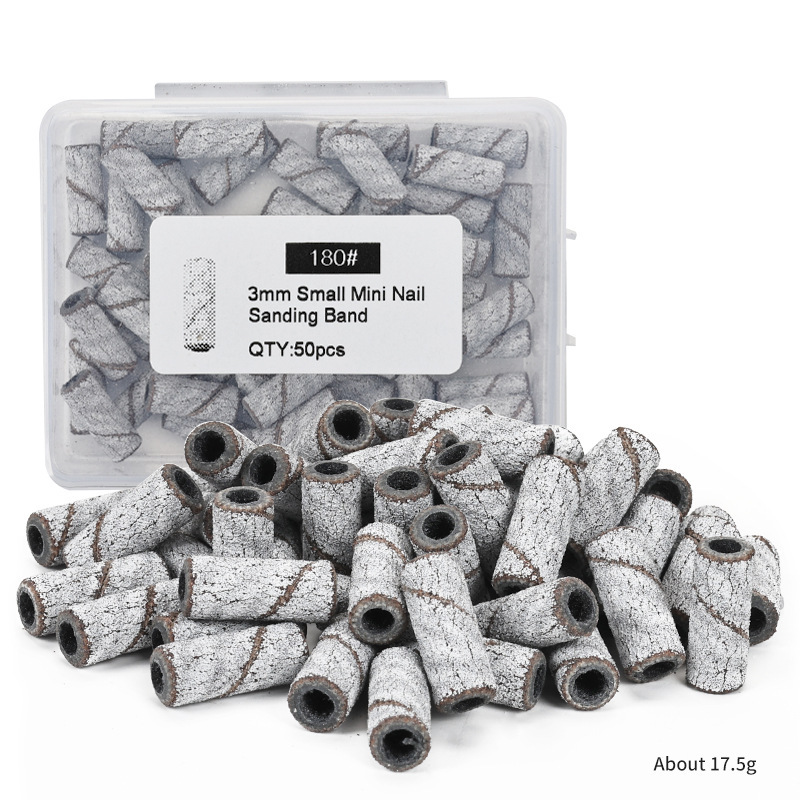 50pcs white small sand circle box 180#(without bearing)
