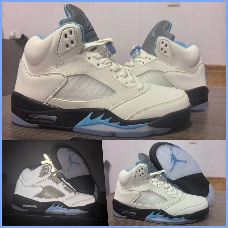 Putian shoes cross-border AJ5 comfortable casual shock-absorbing non-slip retro basketball shoes for men and women couples, direct sales from foreign trade factory