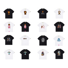 跨境外贸正确版BAPE TShirt 24SS印花圆领短袖男t恤潮流百搭上衣