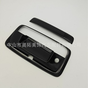For Chevrolet 14-19 Silverado bright black tail door handle COVER TAILGATE COVER