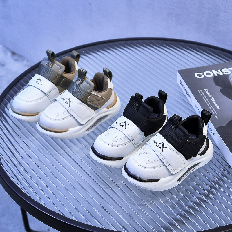 Children's sports shoes, footwear with velcro for leisure, sneakers for boys