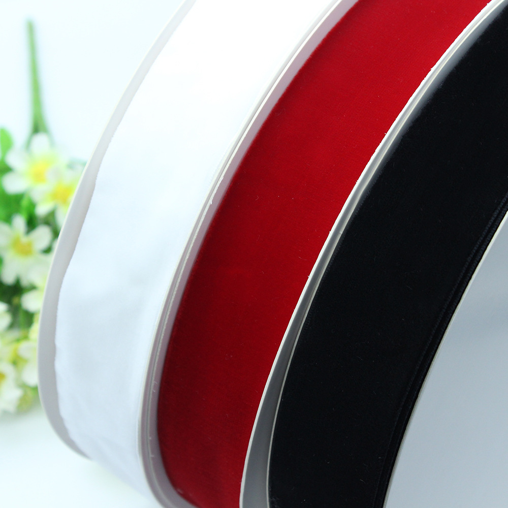 3.8 / 4cm cinta de terciopelo de doble cara empaque caja de regalo joyería pastel de flores cinta de arco