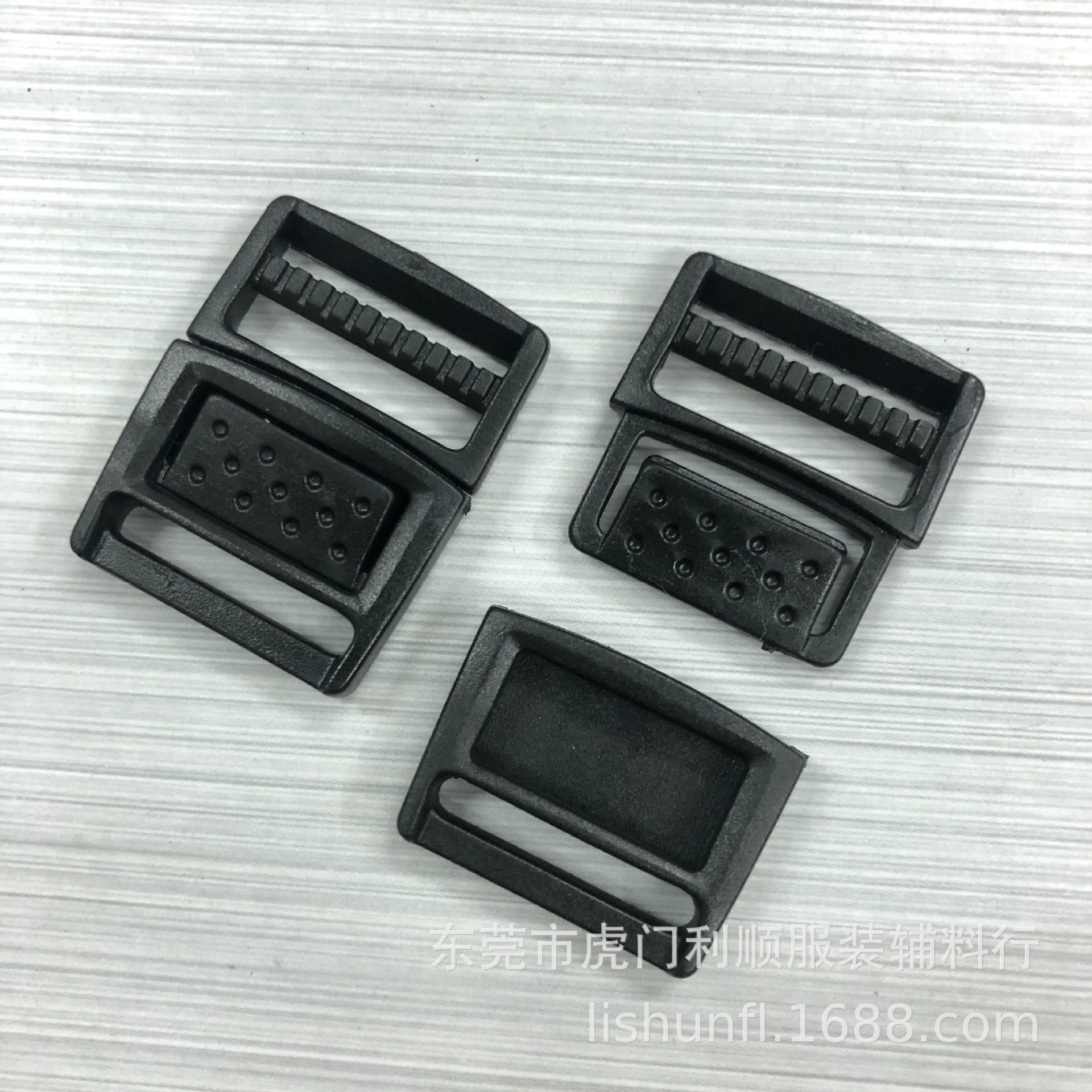 Пятно 2 см, тонкая плоская пряжка, пластиковая пряжка 20 мм, черные тонкие сандалии с 6 точками, пряжка средней толщины