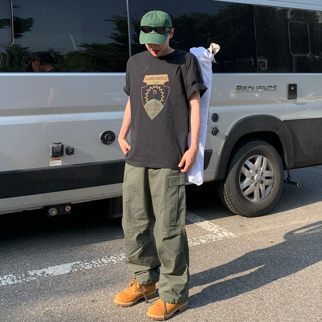 Weite Freizeithose Für Herren Koreanischer Stil Sommer Workwear_voghion.com