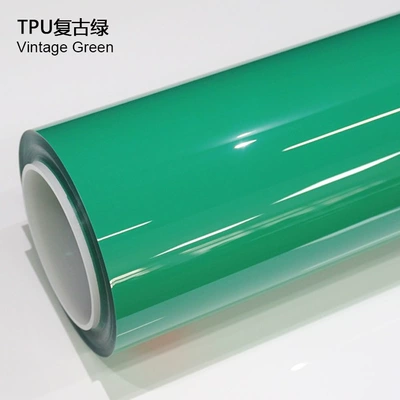 wrap high anti-fouling coating self-repairing Auto Color Change Film - tpu-vintage-green-1524m15m