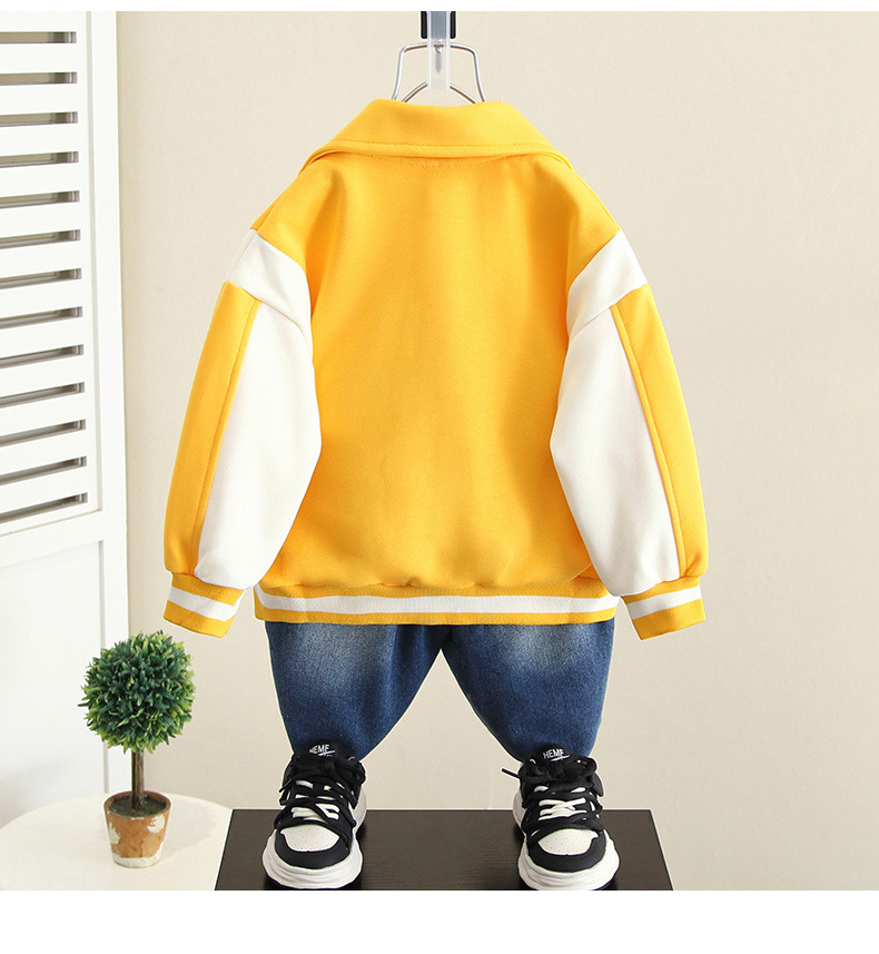 Boys Fall Baseball Jacket Children's Spring And Autumn Jacket Top Boys Fall Trend_voghion.com
