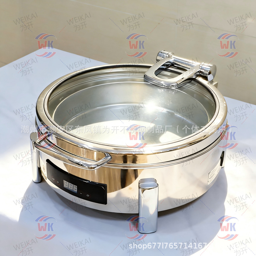 Horno de comedor inteligente de aislamiento térmico de inducción automática de acero inoxidable 304 de alta gama horno de solapa de desayuno horno de calentamiento eléctrico comercial horno de Buffy