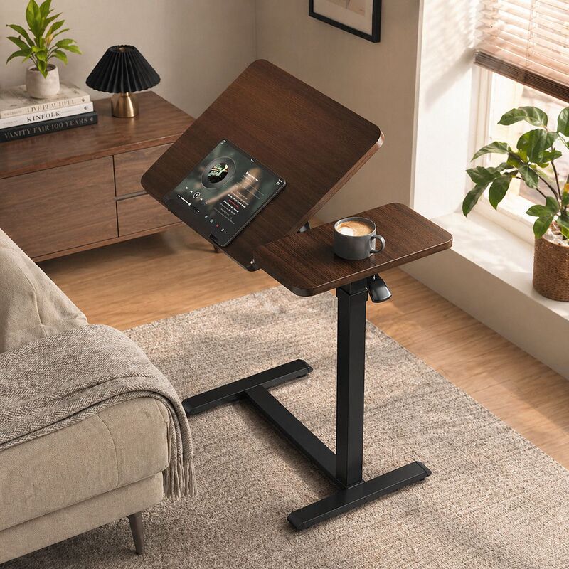 Bedside Table, Movable Lifting and Folding Table, Small Simple Computer Table for Narrow Gaps in Bedrooms and Dormitories