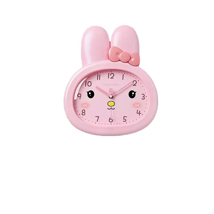 Reloj de pared de dibujos animados de conejo sala de niños sala de estar moda reloj de pared dormitorio nuevo reloj silencioso 2023