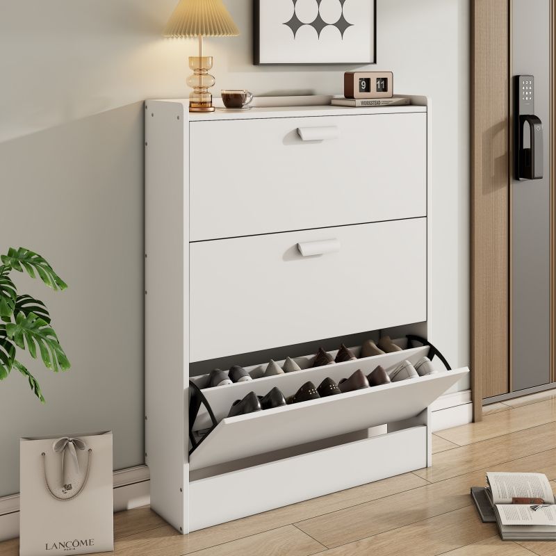 New Model of Modern and Simple Shoe Cabinet for the Hallway Outside the Home Entrance 17/ 24cm Ultra-Thin Dump Truck Narrow Foyer Economical