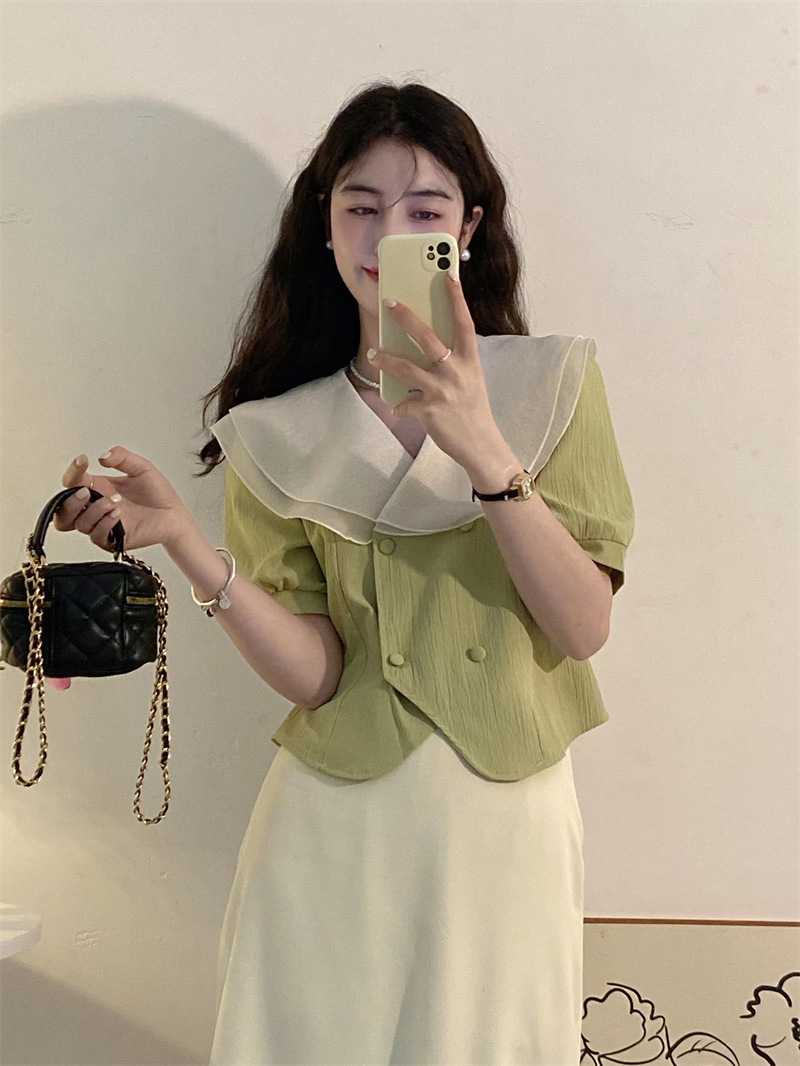 Design fresh summer short shirt