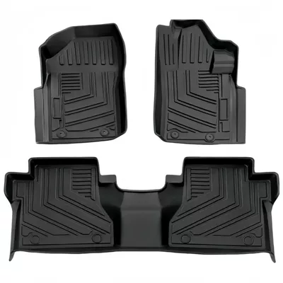Suitable for 2016+ Nissan Navara Navara Car Floor Mats, Left-Hand Drive/Right-Hand Drive, Tpe, Custom-Made for Specific Vehicles (Ayaqaltılar (Kovriklər)) - 2016-navara-navara-right-rudder-foot-pad