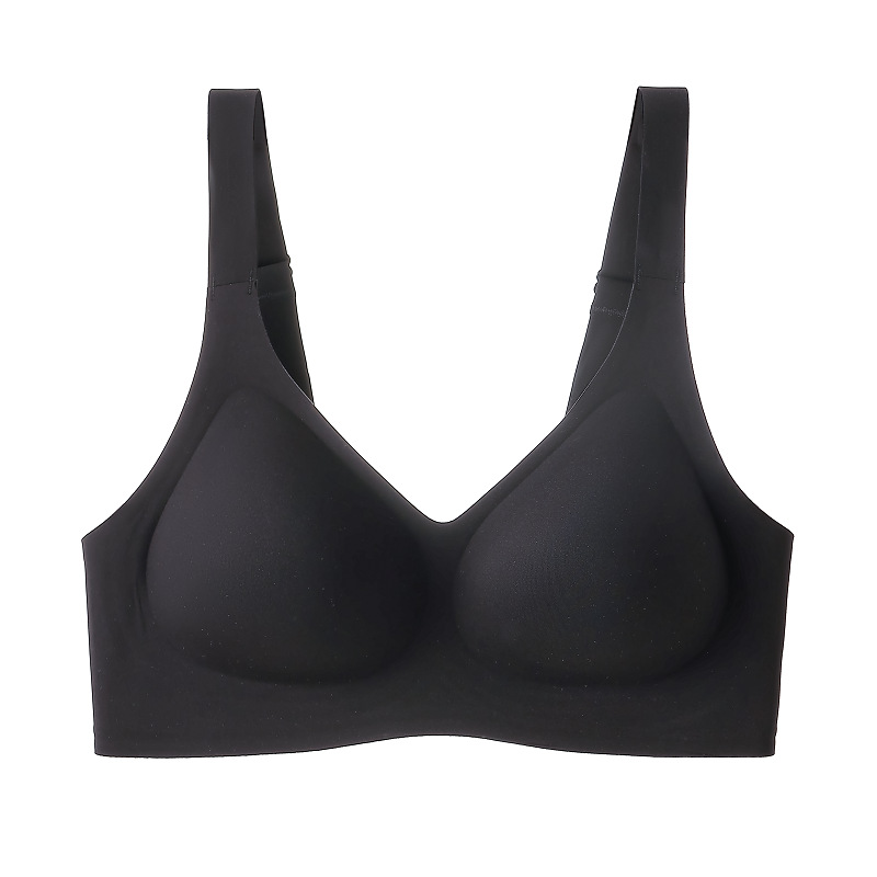 Soutien-gorge ChicShe sans coutures, anti-affaissement, froncé et ajustable sur les côtés, collection grandes tailles, minimisant la poitrine, idéal pour le sport et les femmes minces_voghion.com