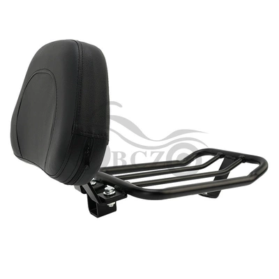 Suitable for Kawasaki Vulcan S VN EN 650 2015-2023 modified driver backrest rear shelf (Motorcycle cushion) - matte-black