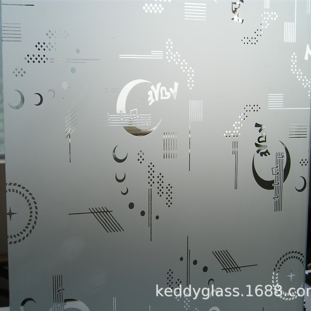 超白普白钢化玻璃 浴室门   酒店宾馆蒙砂钢化玻璃隔断