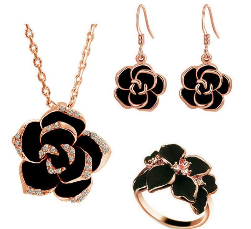 SET9-ear hook style rose gold