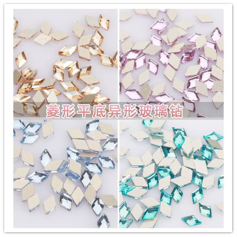 Pure Shang Rhombus Flats Bottom Special-Shaped Manicure Diamond Simple and Fashionable Electroplating DIY Nail Sequin Stickers Yiwu Wholesale Pure Shang Rhombus Flats Bottom Special-Shaped Manicure Diamond Simple and Fashionable Electroplating DIY Nail Sequin Stickers Yiwu Wholesale