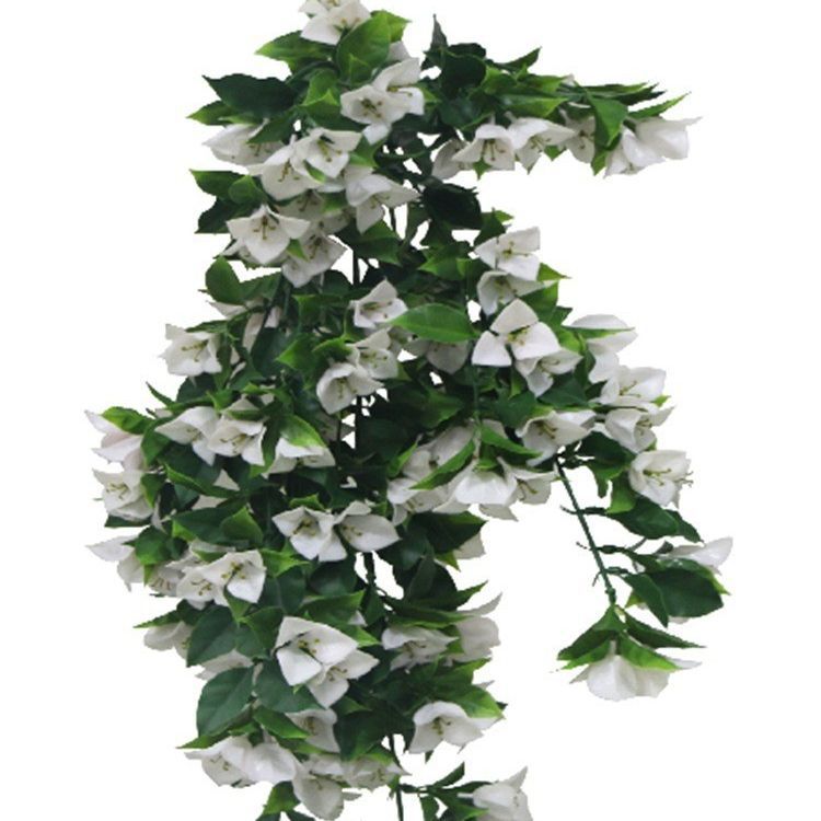 Simulación al aire libre colgante de pared anti-ultravioleta colgante de pared falso de plástico UV al aire libre colgante de pared colgante de múltiples ramas y hojas de PE grande