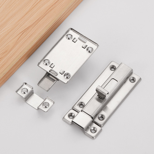 304 stainless steel double-headed latch 2 inch 3 inch 4 inch left and right latch bedroom toilet manual door latch wholesale
