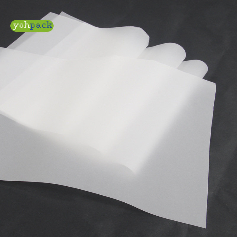 厂家批发硫酸纸 化妆品内衬纸 半透明牛油纸 服饰包装纸定制印刷