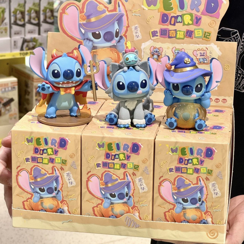 Stitch serie de diario divertido caja ciega Stitch muñeca de juego de moda decoración de escritorio muñeca muñeca regalo de niña