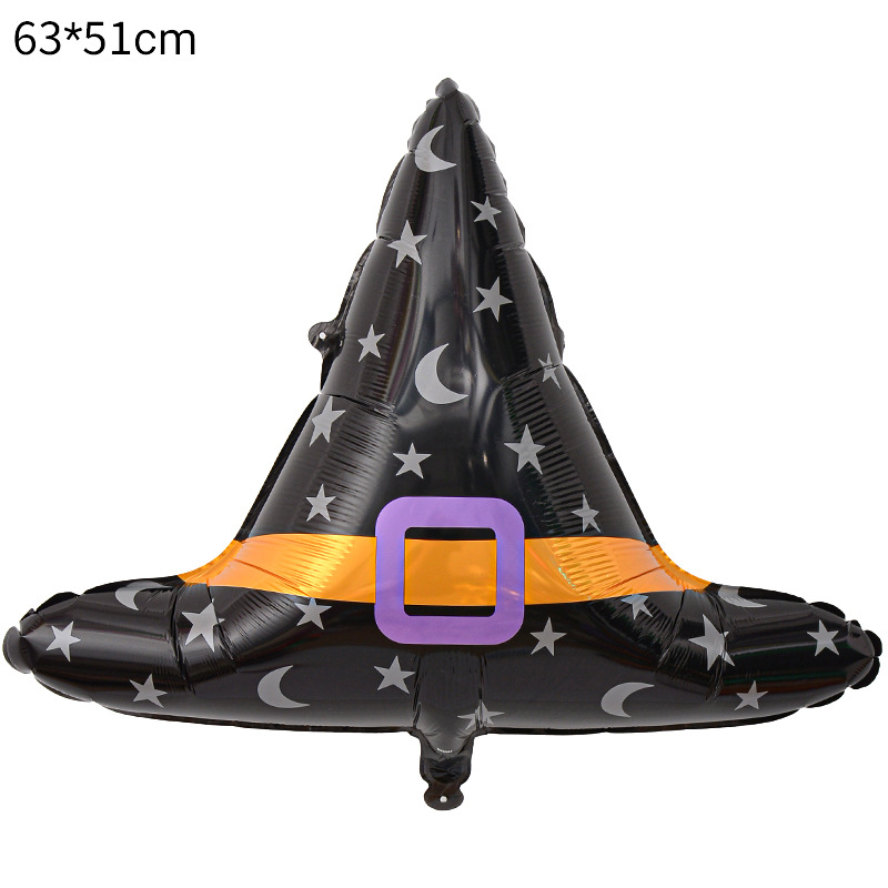 Halloween noche fiesta fantasma forma globo diseño Globo de aluminio de Halloween nuevo gran dibujos animados en forma de calabaza