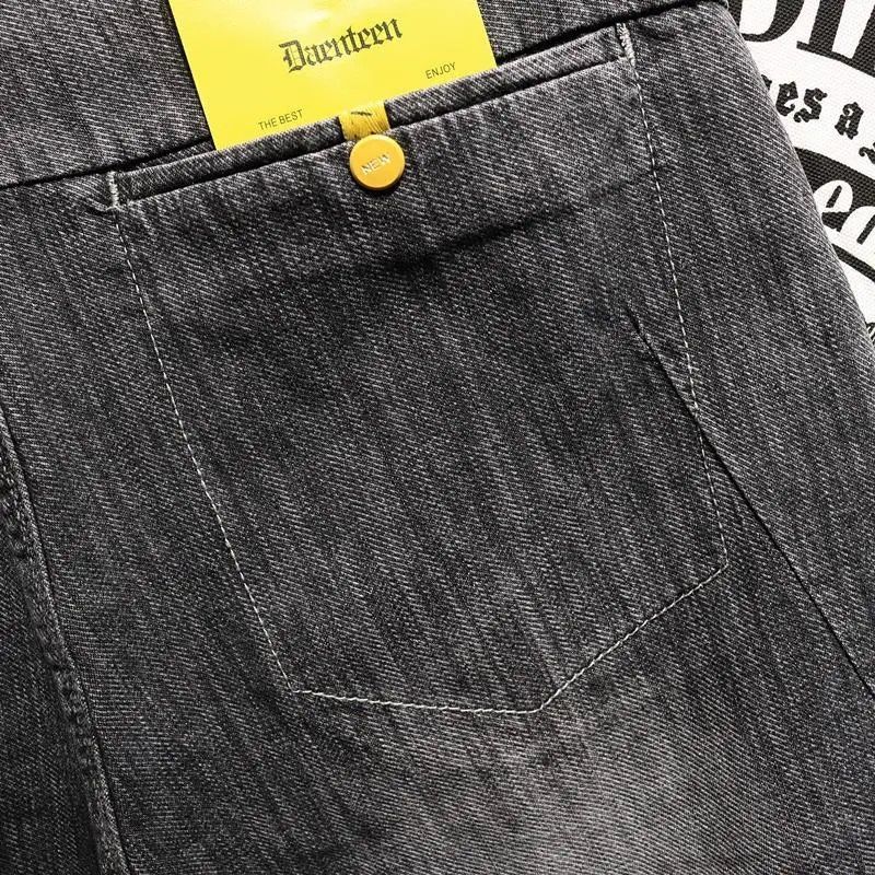 Short d'été fin pour hommes, marque de mode 2024, nouvelle poche diagonale, version coréenne, slim fit, pantalon élastique cinq quarts, tendance_voghion.com