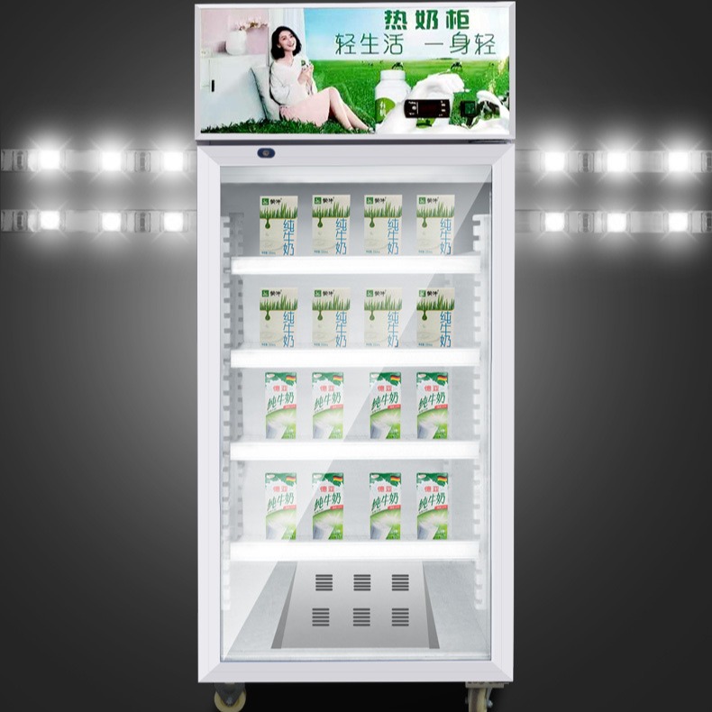 热饮柜学生奶加热柜牛奶保温柜豆浆加温展示柜立式热奶柜奶茶加热