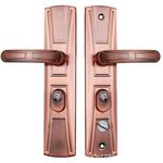 红古铜铁面板铝合金把手防盗门拉手单双活拉手大门执手锁具