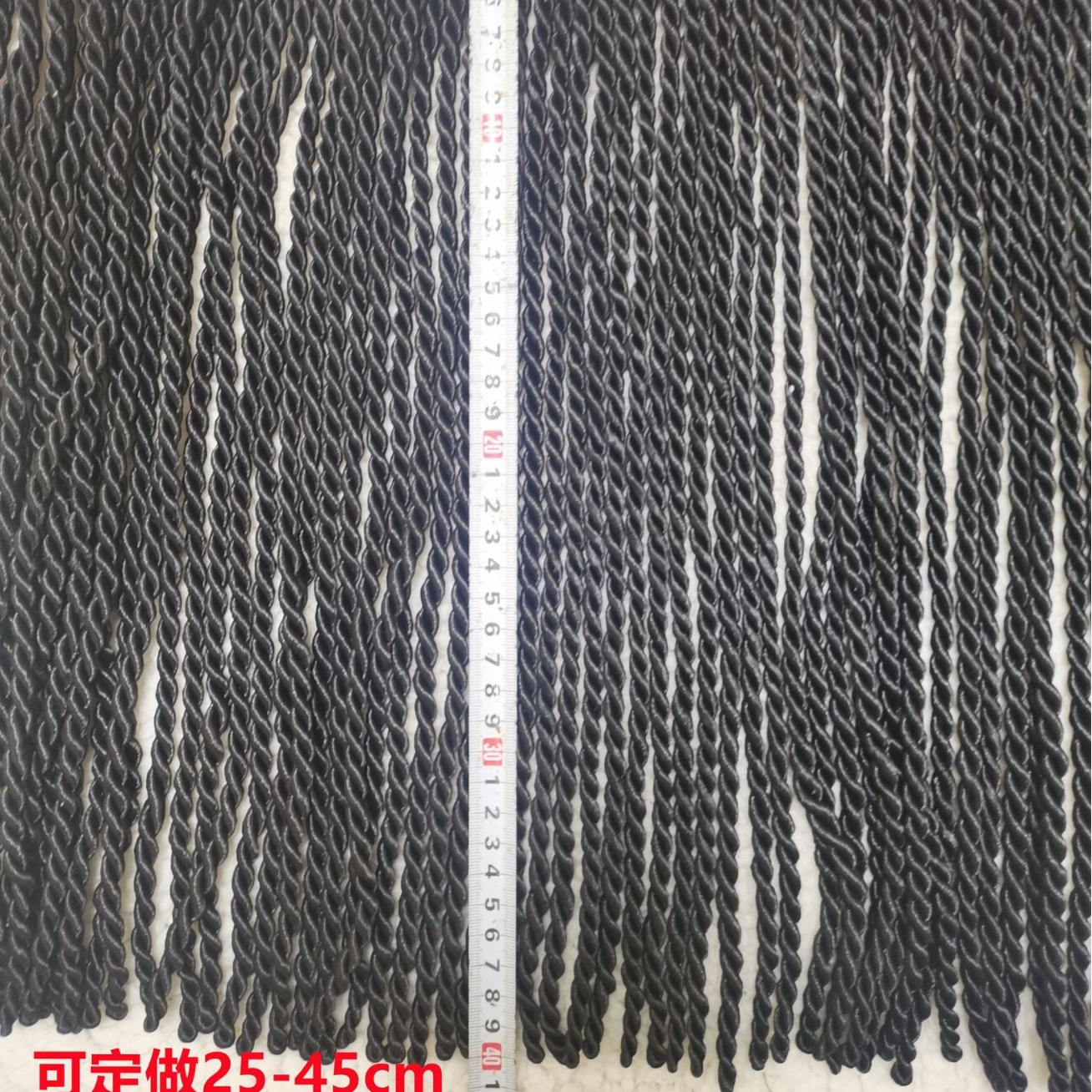 新品高档沙发窗帘辅料扭排排须花边绳排40CM新款家居装饰加长流苏