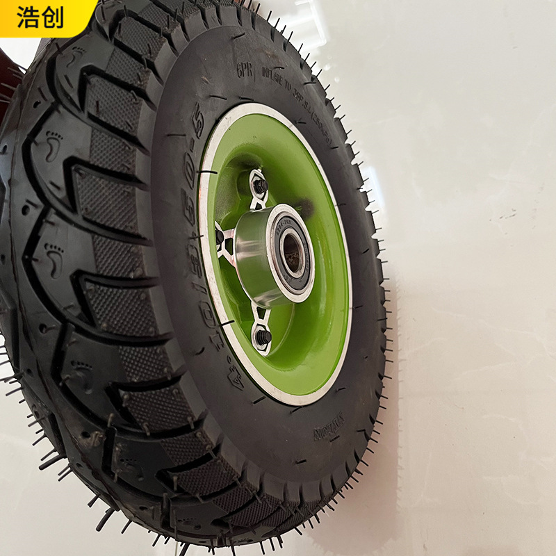 410/350-5充气胎游览车儿童游乐车充气胎电动车老年代步车用轮胎