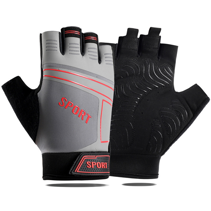 Guantes de fitness para hombres y mujeres al aire libre gimnasio deportes transpirable fino a prueba de golpes mancuerna levantamiento de pesas dinámico guantes de ciclismo