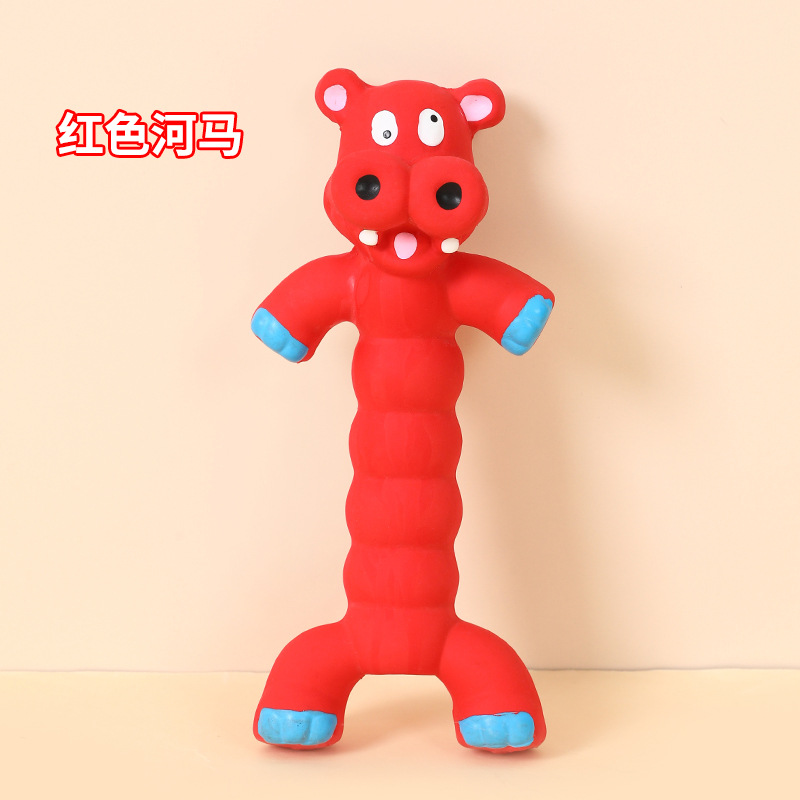 Transfronterizo perro sonido juguete peluche francés cubo diente limpieza molar látex mordedura resistente suministros para mascotas auto-Hola perro juguete