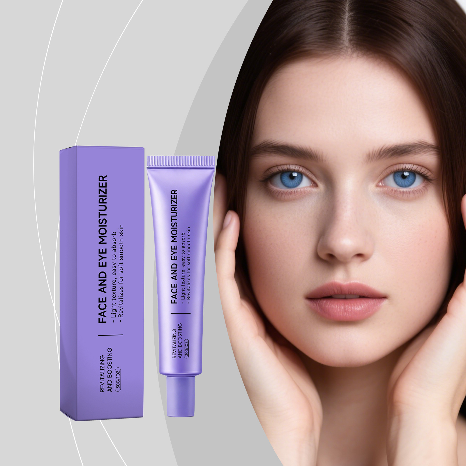 Radiant Moisturizing Cream, Gentle and Hydrating Care for Soft and Delicate Skin, Dual-Use for Face and Eyes, Daily Skincare Cream