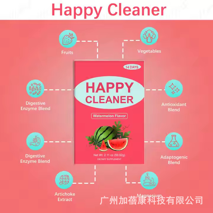 跨境tk爆款西瓜电解质粉HAPPY CLEANER西瓜味快乐清洁粉支持OE M|undefined