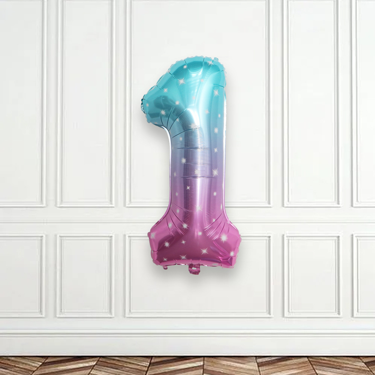 Globo digital transfronterizo fiesta globo al por mayor cumpleaños decoración de la boda película de aluminio de 32 pulgadas cielo estrellado versión americana Digital