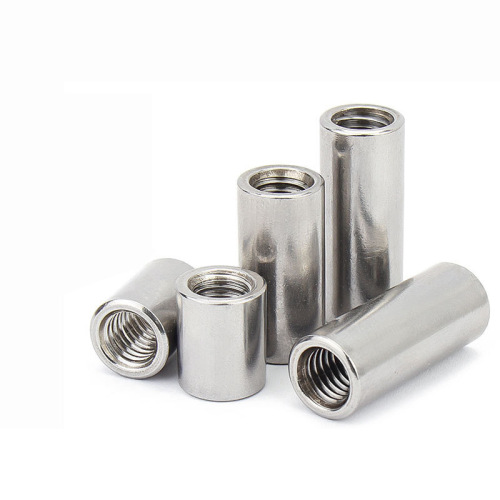 304 stainless steel elongated round nut connection screw rod welding cylindrical nut elongated round nut